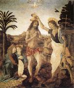 Andrea del Verrocchio The Baptism of Christ oil